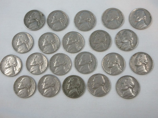 21 Collectible Jefferson Nickels- Dates 1940-1969