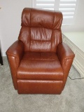 Marvelous Magnus Top Grain Leather Ergo Comfort Collection Swivel Rocker Power Recliner