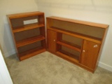 2pcs Pine 3 Shelves Bookcase(39 1/2