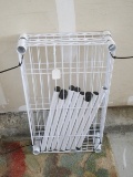 White 3 Tier Slim Wire Shelving Unit Organizer Wire Rack Free Standing Shelves- 14