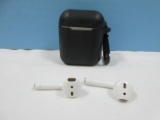 Apple Air Pods in Charging Case w/Silicone Protective Case & Clip