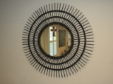 Boho Grandiose Large Sunburst Style Rattan Framed Wall D‚cor Mirror 46