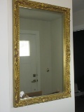 Fabulous Antique French Louis XVI Style Baroque Ornately Adorned Framed Wall Mount Mirror