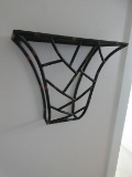Display Decorative Wall Shelf Open Geometric Bamboo Design Contemporary Design