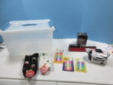 Lot Corningware 2pc Mini Dessert Baker, Shot Glass, Silverplated Baby Cup, Kaleidoscope