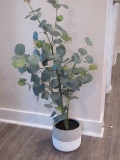 Floral Silk 3.44ft Eucalyptus Plant in 6.7
