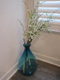 Statement Studio Art Glass Hand Blown Demijohn Style 20 1/2
