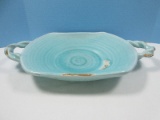Beautiful Handmade Terra Cotta Turquoise Distressed Glaze 14 3/4