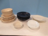 Lot 11pcs Pfaltzgraff Stoneware Remembrance Pattern Dinnerware Circa 1988-2010, Set 5 Noble