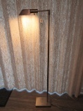 Unique Studio Swing Arm Reading Floor Lamp Brushed Michel Finish
