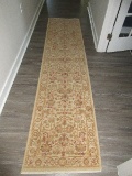 Unique Loom Graham Collection 10ft Rug Runner Traditional pattern Ivory/Tan Colors- 26 1/2