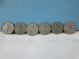 6 Collectible 1943-S/D/P Lincoln Wheat Penny-San Fran, Denver Mint Marks- Phila No Mint mark