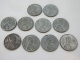10 Collectible 1943 Lincoln Wheat Penny Philadelphia No Mint Mark Steel composition