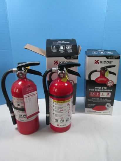 3-Kidde Pro 210 Fire Extinguishers