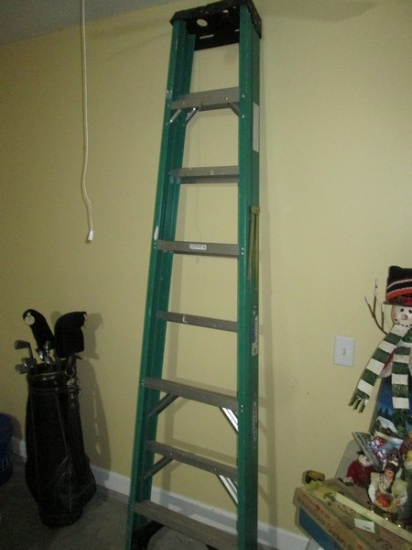 Werner 8Ft Fiberglass A Frame Folding Ladder