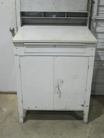 Heavy Duty Industrial Cabinet Shop Desk AKA Foreman's/Receiver's Desk w/Pigeon Hole