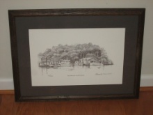 McClellanville SC Shrimp & Fishing Boat Harbor Scene Litho. Artwork Ltd. 60/600 Edition Signed