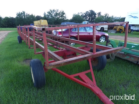 4 wheel bale feed wagon