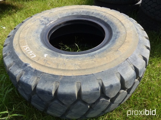 (1) Bridgestone 23.5-25 tire (county owned)