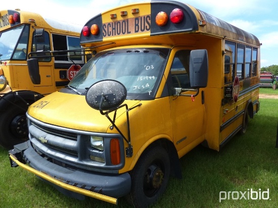03 Chevy 3500 mini bus (county owned)