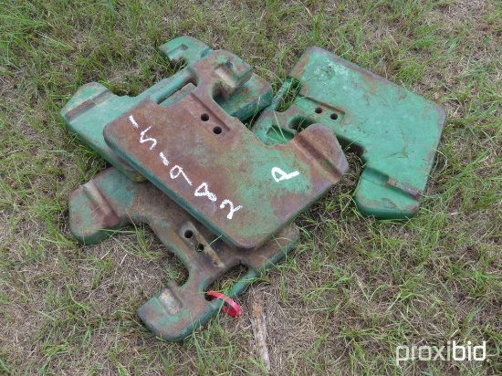 (4) John Deere tractor weights