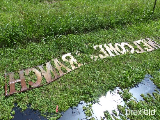 Metal Welcome Sign