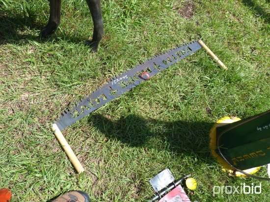 Cross Cut Saw Sign