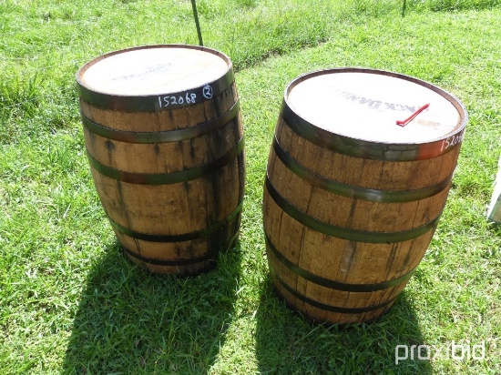 (2) Wiskey Barrells