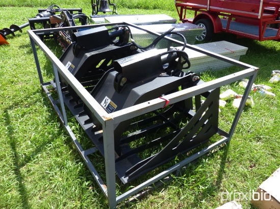 72" hydraulic rock grapple bucket (unused)