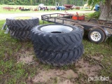 (2) 14.9-34 tires on Case IH mfwd wheels
