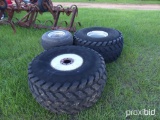 (2) 21.5L-16.1 & (2) 26x12-12 tires w/ wheels