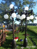 (2) Street Lamp Statue **NO WIRING**