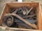 Crate of new plow parts