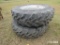 (2) Goodyear 20.8-42 factory duals on Case wheels