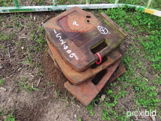 (4) Case tractor weights