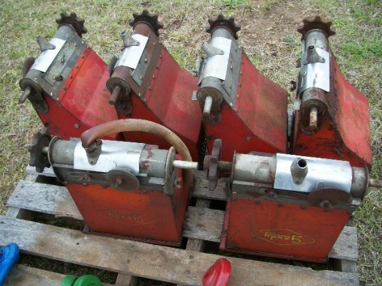 (6) Gandy applicator hoppers