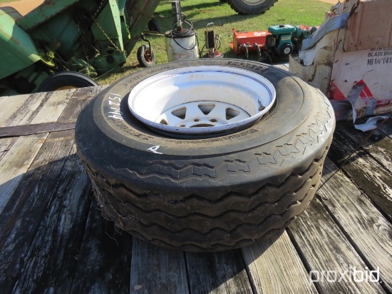 12-16.5" tire & wheel (8 lug)