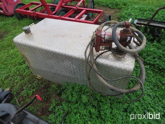 Aluminum fuel tank w/ 12V pump