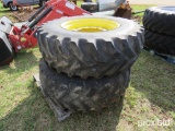 (2) 16.9-28 tires on JD fwa wheels