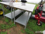 8' stainless table