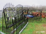 (2) 10' metal driveway gates w/ horse logo