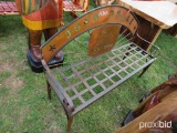 Metal John Deere bench