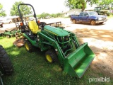 John Deere 1025R tractor w/ JD H120 loader
