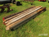 (11) 15' wood posts