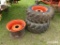 (2) 420/70-24 tires w/ Kubota wheels