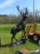 Cast elk statue