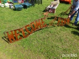 Welcome to the Farm metal sign