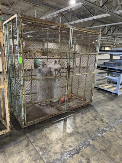 Steel Cage with Propane Tanks