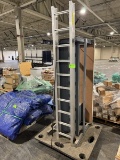 Large Desk and Aluminum Ladder