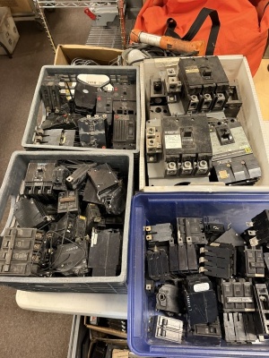 Large Lot of Breaker Switches; Assorted Sizes